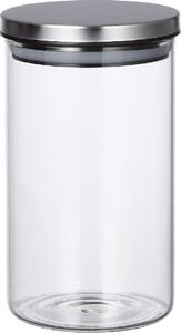 Casa Collection Barattolo 9.5x17 cm Vetro Borosilicato ilicato con Tappo Acciaio Inox - 35682