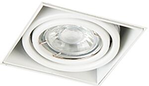 Set di 12 faretti a incasso bianchi GU10 orientabili senza cornice - Oneon