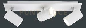 Marley barra 3 spots cilindri bianco cm48 3 luci attacco gu10