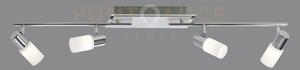 Clapton barra 4 spots led 4x smd led, 4,3w · 4x 430lm alluminio l100cm