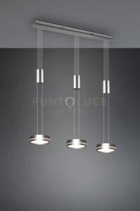 Franklin barra 3 sospensioni led 27w 3150lm, 3000k regolabile in al