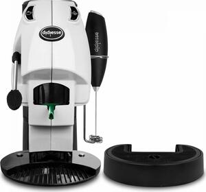 DIDIESSE Baby Frog Coffee & Tea - Macchina Caff a Cialde Espresso Manuale con Frullino Montalatte e Doppio Portacialde colore Bianco