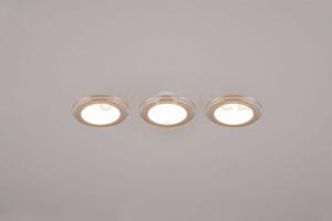 Argus kit 3 faretti da incasso led 1w-4w 350lm, 3000k rotondi bordo