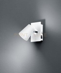 Narcos spot singolo led 6,5w 600lm, 3000k bianco con diffusore coni