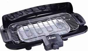 Ardes Barbecue Elettrico da Giardino da Tavolo Portatile BBQ da Esterno con Termostato Potenza 2000 Watt - AR1B02