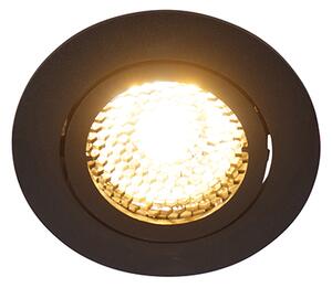 Faretto da incasso smart nero con WiFi GU10 regolabile - Ude Honey