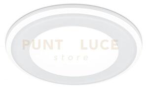 Illuminazione faretto da incasso plastica bianca satinata tripla ac