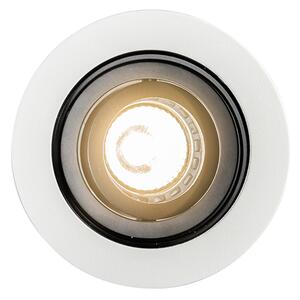 Faretto da incasso smart bianco con acciaio con Wifi GU10 - Rondoo