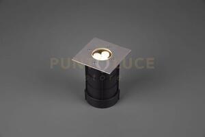 Illuminazione da incasso led da esterno quadrato satinato belaja 82
