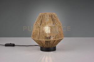 Miki lampada da tavolo corda naturale h. 20,5cm 1 luce attacco e27