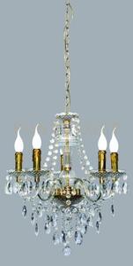 Luster lampadario 5 luci oro d.52cm attacco e14