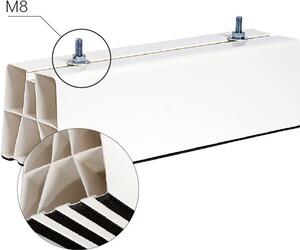 VECAMCO Basi a Pavimento 100x100x45 cm per Unit esterna condizionatore fino a 18000 - 9898-036