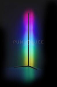 Level piantana ad angolo nera con effetto rgb, luce dinamica e cont