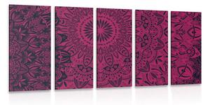 Quadri 5 pezzi – Mandala elegante