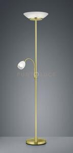 Gerry piantana con lampada da lettura metallo ottone opaco con diff