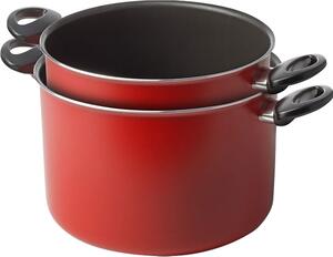 Accademia Mugnano Batteria Pentole 2 Pezzi Antiaderenti in Alluminio cm 16 / 20 - Cucina Sano