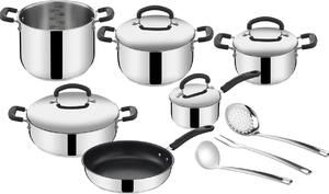 LAGOSTINA Batteria Pentole Induzione 13 Pezzi Antiaderenti con Accessori in Acciaio Inox 18/10 - Pratica