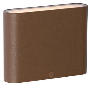 Lampada da parete per esterni moderna marrone ruggine 11,5 cm incl. LED IP65 - Batt