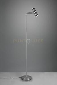 Marley piantana spot cilindro acciaio h. 151cm 1 luce attacco gu10