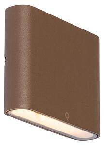Lampada da parete per esterni moderna marrone ruggine 11,5 cm incl. LED IP65 - Batt