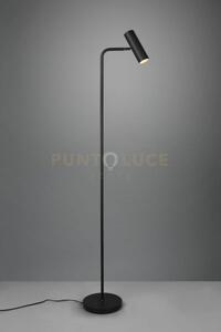 Marley piantana spot cilindro nera h. 151cm 1 luce attacco gu10