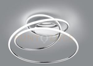 Bologna plafoniera led 36w 5100lm, 4000k cromo con dimmerazione ad 