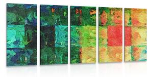 Quadri 5 pezzi – Arte visiva colorata