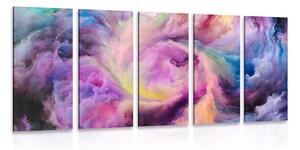 Quadri 5 pezzi – Spirale colorata