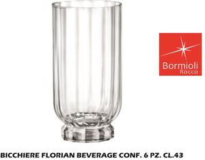 Bormioli Rocco Bicchiere Florian Beverage confezione 6 pezzi cl 43 - BO095159