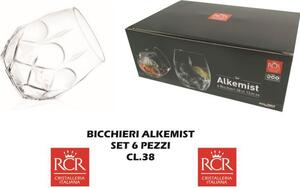 Rcr Cristallerie Bicchiere confezione 6 pezzi cl 38 Alkemist Dof - RCR274321