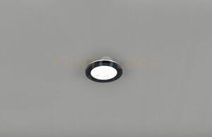 Camillus plafoniera led tonda metallo nero opaco con funzione dimme