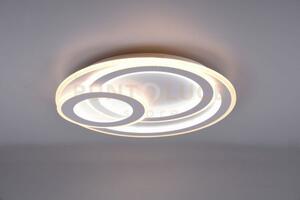 Mita plafoniera led 74w 9000lm, 2700 - 6000k bianca cerchi 3d con t