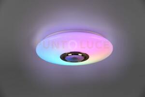 Musica plafoniera led 15,5w 1700lm, 3000 - 6000k diffusore bianco c
