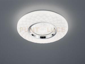 Magnolia plafoniera led 21w 2500lm, 3000 - 6000k cromo ed effetto c