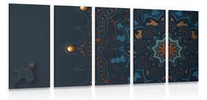 Quadri 5 pezzi – Mandala di lusso