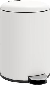 DecHome Bidone Immondizia a Pedale da 20L con Coperchio a Chiusura Morbida in Metallo e PP 36x30x44.5 cm colore Crema - CWA468F