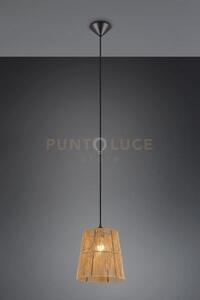 Holm sospensione corda naturale d. 24cm 1 luce attaco e27