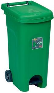 STEFANPLAST Bidone Spazzatura Pattumiera Rifiuti per Raccolta Differenziata in Plastica Capacit 80 Litri Dimensioni 51x40x80 h cm colore Verde - 2
