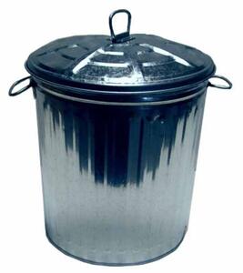 Lady Doc Bidone Spazzatura Pattumiera Rifiuti Immondizia in Latta con Coperchio 18 Litri Ladydoc 03476 - 200330Z