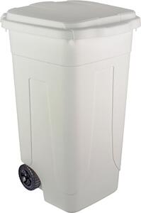 NBrand Bidone Spazzatura Pattumiera Rifiuti per Raccolta Differenziata Capacit 80 Litri Dimensioni 45x50x78h cm colore Bianco - Ottanta