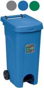 STEFANPLAST Bidone Spazzatura Pattumiera Rifiuti per Raccolta Differenziata in Plastica Capacit 80 Litri Dimensioni 51x40x80 h cm colore Blu - 256