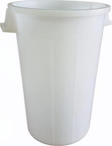 STEFANPLAST Bidone Spazzatura Pattumiera Rifiuti senza Coperchio 120 Litri colore Bianco - SF574