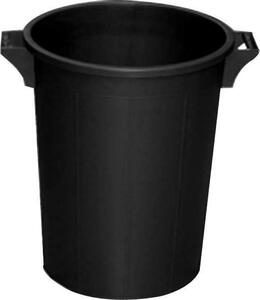 I.C.S. Bidone Spazzatura Pattumiera Rifiuti Sovrapponibile Capacit 120 Litri cm. 53x79 colore Nero - P480120N