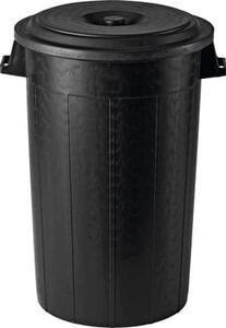 STEFANPLAST Bidone Spazzatura Pattumiera Rifiuti Plastica 70 litri colore Nero - 2508+2598