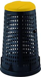 STEFANPLAST Bidone Spazzatura Pattumiera Rifiuti Trespolo Capacit 100 Litri cm. 58x90 h con Coperchio colore Giallo - 24703