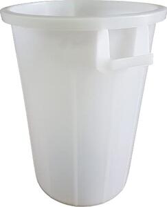 STEFANPLAST Bidone Spazzatura Pattumiera Rifiuti senza Coperchio 120 Litri colore Bianco - SF574