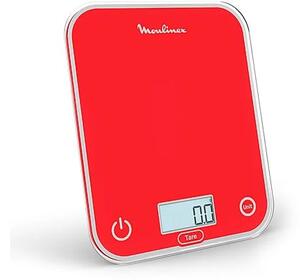 Moulinex Bilancia da Cucina Digitale Elettronica Capacit 5 Kg Display LCD colore Rosso - BN50U3