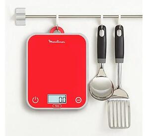 Moulinex Bilancia da Cucina Digitale Elettronica Capacit 5 Kg Display LCD colore Rosso - BN50U3