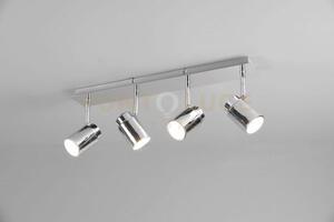 Angelo h2o barra 4 spots orientabili cromo ip44 l.52cm 4 luci attac