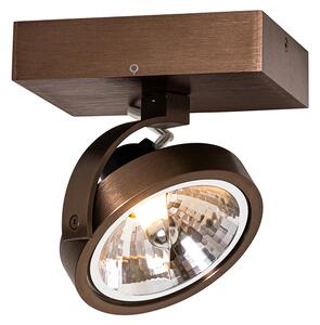 Faretto di design bronzo scuro girevole e inclinabile - Go